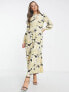 Vero Moda Aware maxi dress in yellow floral print