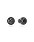 ფოტო #4 პროდუქტის Swan, Gray, Ruthenium Plated Iconic Swan Stud Earrings