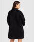 Women Incomplete Kiss Trimmed Coat