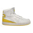 Diadora Mi Basket Used High Top Mens White Sneakers Casual Shoes 158569-C9326