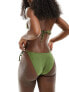 Фото #5 товара New Look basic tie side bikini bottoms in khaki