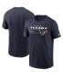Фото #1 товара Men's Navy Houston Texans Division Essential T-shirt