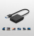 Czytnik kart pamięci SD / micro SD wtyczka USB 3.0 15cm - czarny