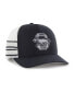 ფოტო #2 პროდუქტის Men's Navy Distressed Penn State Nittany Lions Straight Eight Adjustable Trucker Hat