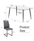 Фото #9 товара Modern Glass Table & PU Chairs, Durable & Stylish Dining Set