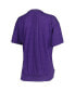 Фото #3 товара Women's Purple LSU Tigers Arch Poncho T-shirt