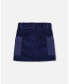 Фото #2 товара Toddler Girls Corduroy Cargo Pocket Skirt Navy - Toddler|Child