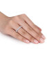 ფოტო #2 პროდუქტის Moissanite Heart Band (3-3/8 ct. t.w.) in Sterling Silver