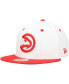 ფოტო #4 პროდუქტის Men's White/Red Atlanta Hawks Throwback 2Tone 59FIFTY Fitted Hat