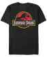 Фото #1 товара Men's Jurassic Park Classic Original Logo Short Sleeve T-shirt