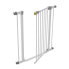 Hauck Clear Step Autoclose Safety Gate for Widths 75-80 cm, Ultra Flat Threshold, Automatic Closing Mechanism, No Drilling, One-Handed Opening, Metal, White