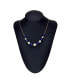 ფოტო #2 პროდუქტის White Freshwater Cultured Pearls (6.5-9.5mm) with Blue Lapis (27 ct. t.w), and Gold Beads (3mm) 18" Necklace in 14k Yellow Gold. Also Available with Onyx and Turquoise