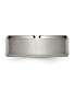 ფოტო #3 პროდუქტის Titanium Brushed 8 mm Beveled Edge Wedding Band Ring