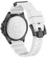 Men's The Skull White Silicone Strap Watch 44mm