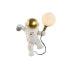 Фото #1 товара Настенный светильник Home ESPRIT Белый Позолоченный Металл Смола современный Астронавт 26 x 21,6 x 33 cm