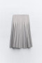Фото #7 товара Плиссированная юбка миди ZARA
