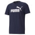 Puma Essentials Logo Crew Neck Short Sleeve T-Shirt Mens Blue Casual Tops 586449