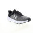Фото #3 товара Under Armour Charged Revitalize Mens Gray Canvas Athletic Running Shoes