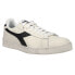 Фото #2 товара Diadora Game L Low Waxed Lace Up Mens Black, Off White Sneakers Casual Shoes 16