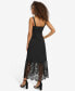 ფოტო #2 პროდუქტის Women's Sleeveless Lace-Hem Maxi Dress