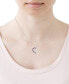 ფოტო #2 პროდუქტის Amethyst (3/8 ct. t.w.) & Diamond Accent Open Heart 18" Pendant Necklace in 10k White Gold