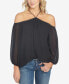 Women's Off-The-Shoulder Halter Neck Blouse Черный, XS - фото #1