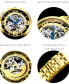 Фото #6 товара Часы Stuhrling Golden Eye Blue Accents