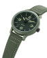ფოტო #2 პროდუქტის Men's Quartz Driscoll Green Nylon Strap Watch, 46mm