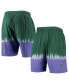 Men's Green and Purple Milwaukee Bucks Hardwood Classic Authentic Shorts Green, Purple, L - фото #1