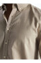 LCWAIKIKI Classic Regular Fit Uzun Kollu Keten Karışımlı Erkek Gömlek