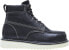 Фото #1 товара Wolverine Wedge Steel Toe 6" W08152 Mens Black Leather Lace Up Work Boots