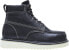 Wolverine Wedge Steel Toe 6" W08152 Mens Black Leather Lace Up Work Boots