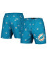 ფოტო #2 პროდუქტის Men's Aqua Miami Dolphins Allover Print Mini Logo Shorts