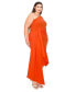 ფოტო #2 პროდუქტის Plus Size Esme Front Draped Sash Dress