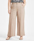 Фото #4 товара Trendy Plus Size High-Rise Wide-Leg Ponté-Knit Pants, Created for Macy's