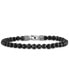 Black Spinel Beaded Bracelet in Sterling Silver, Created for Macy's