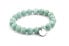 Beaded bracelet made of green Malaysian jade MINK32 / 17