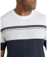 ფოტო #3 პროდუქტის Mens Joe Textured Stripe Tee Big & Tall