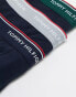 Tommy Hilfiger premium essentials 3 pack trunks in navy with coloured waistband