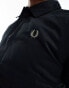 Fred Perry ripstop utility overshirt in black Черный, L - фото #2