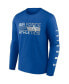 ფოტო #2 პროდუქტის Men's Royal Air Force Falcons Broad Jump 2-Hit Long Sleeve T-shirt