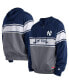 Фото #1 товара Men's Navy New York Yankees Ripstop Raglan Quarter-Zip Hoodie Jacket