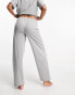 Фото #6 товара ASOS DESIGN mix & match cotton pyjama trouser in grey marl