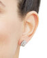 ფოტო #2 პროდუქტის Lab Grown Diamond Square Halo Stud Earrings (1-1/2 ct. t.w.) in 14k White Gold