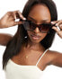 Фото #6 товара AJ Morgan razzy cateye sunglasses in tortoiseshell