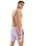 Фото #3 товара ASOS DESIGN swim shorts in short length with aztec side stripe in purple