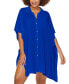 Фото #4 товара Vacay Button-Up Shirt Cover-Up