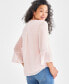 Фото #2 товара Women's Textured Pintuck Ruffle Sleeve Top, Regular & Petite, Created for Macy's