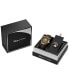 ფოტო #5 პროდუქტის Eco-Drive Men's Mickey Mouse Fanfare Brown Leather Strap Watch 40mm Gift Set