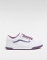 Vans Hylane chunky leather trainers in white and purple